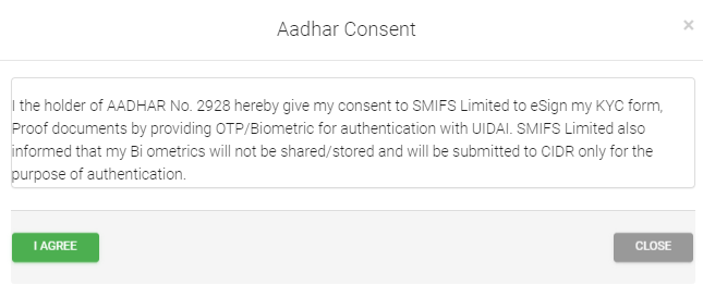 aadhar consent aadhar consent