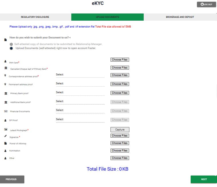 UPLOAD DOCUMENTS FOR DEMAT ACCOUNT UPLOAD DOCUMENTS FOR DEMAT ACCOUNT