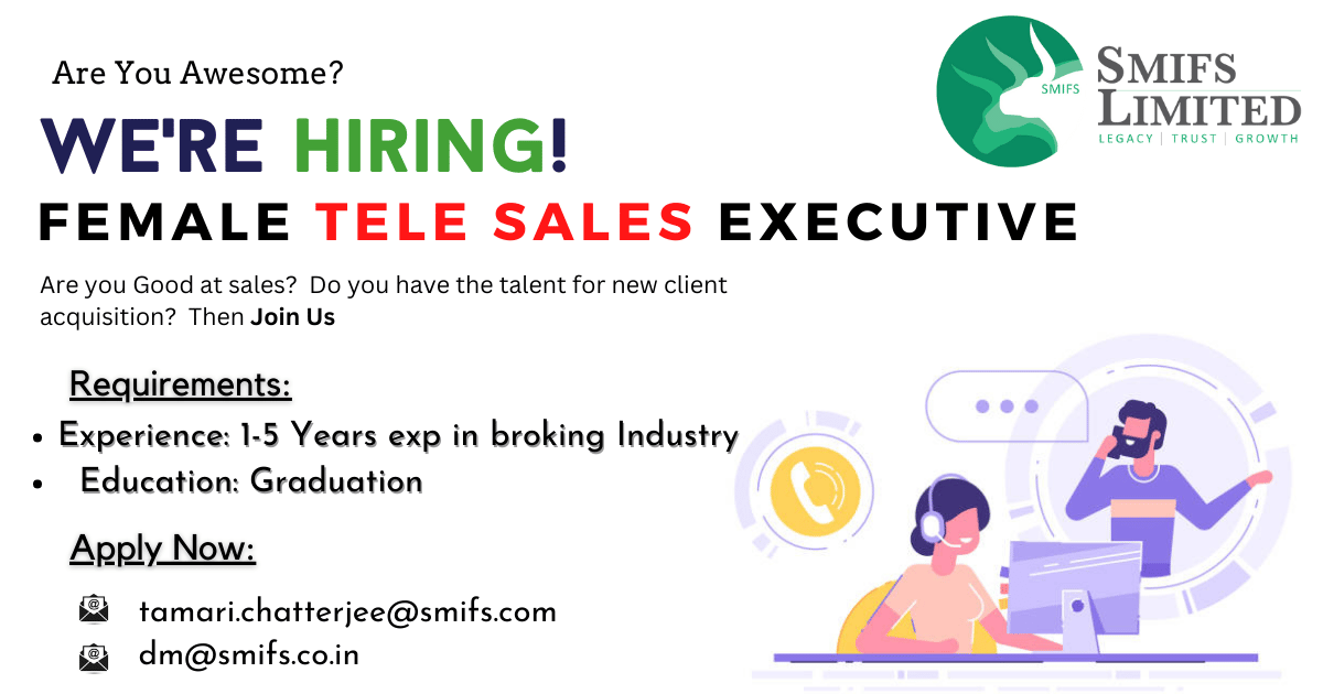 Female Tele Sales Executive - Experience in Stock Broking Company ...